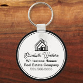 Elegant Real Estate Company Customized Realtor キーホルダー (裏面)