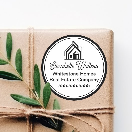 Elegant Real Estate Company Customized Realtor ラウンドシール