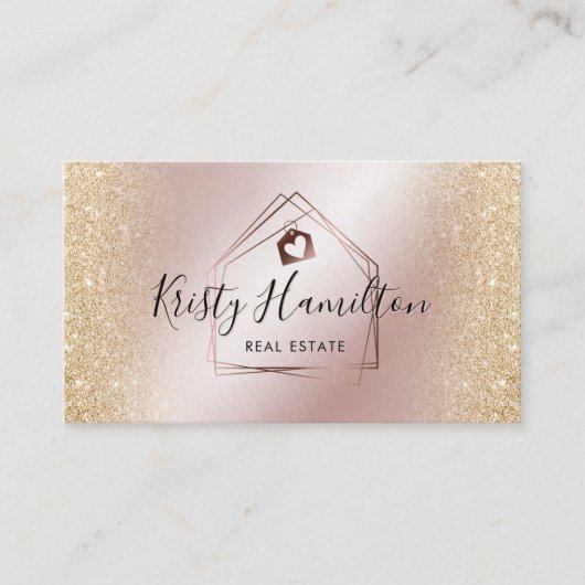 elegant real estate house key add photo 名刺 (正面)