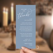 Elegant Reception "Welcome and Thanks" Guest Card プログラム