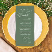 Elegant Reception "Welcome and Thanks" Guest Card プログラム