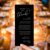 Elegant Reception "Welcome and Thanks" Guest Card プログラム