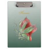 Elegant Red and Green clipboard  クリップボード (正面)