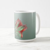 Elegant Red and Green coffee mugs  コーヒーマグカップ (正面右)