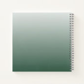 Elegant Red and Green notebook  ノートブック (裏面)