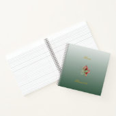 Elegant Red and Green notebook  ノートブック (内部)