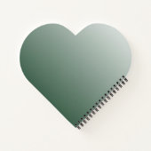 Elegant Red and Green Spiral Notebook ノートブック (裏面)