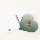 Elegant Red and Green Spiral Notebook ノートブック (内部)