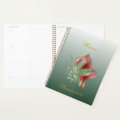 Elegant Red and Green Spiral Notebook プランナー手帳 (ディスプレー)