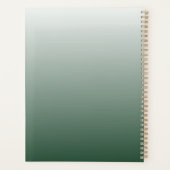 Elegant Red and Green Spiral Notebook プランナー手帳 (裏面)