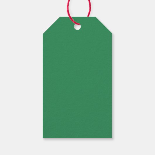 Elegant Red Bow Christmas Party -  ギフトタグ (裏面)