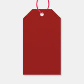 Elegant Red Bow Christmas Party - ギフトタグ (裏面)