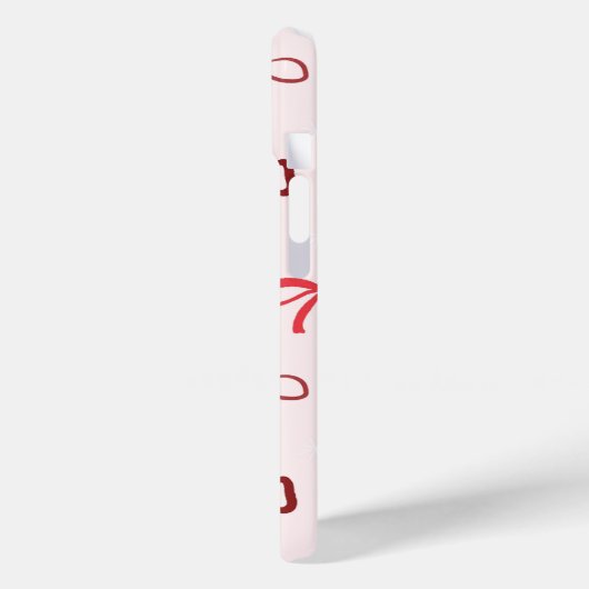 Elegant Red Bow Phone Case Case-Mate iPhoneケース (裏面 / 左)