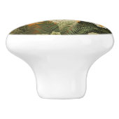 Elegant Red Fox And Green Foliage セラミックノブ (側面)