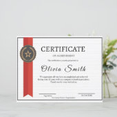  Elegant Red & Gold Achievement Award for Staff (スタンド正面)