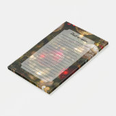 Elegant Red Gold Christmas Holiday Tree ポストイット (アングル)