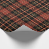 Elegant Red | Green | Black Plaid Checkered ラッピングペーパー (角)