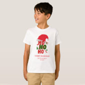Elegant Red Green White Merry Christmas Tシャツ (正面フル)