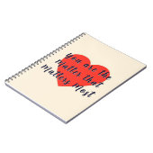 Elegant Red Heart Personal ノートブック (左側)