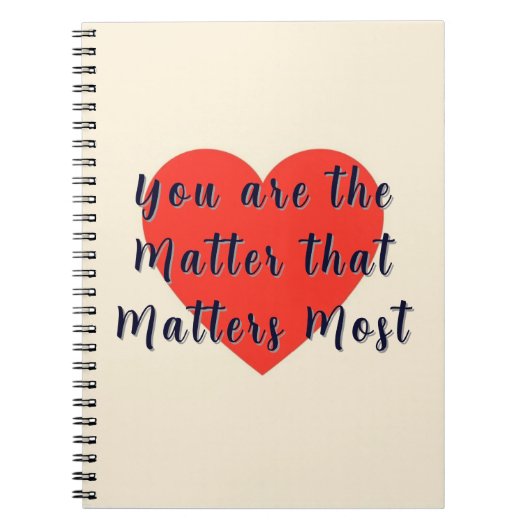 Elegant Red Heart Personal ノートブック (正面)