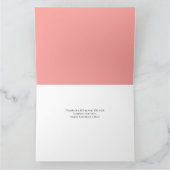 Elegant Red Hearts Happy Valentines Day 1 Photo  カード (内部)