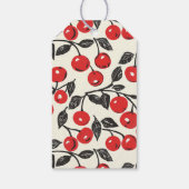 Elegant Red Initials ギフトタグ (裏面)