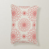 Elegant Red Mandala Geometric Bedroom & Home Texti アクセントクッション (裏面(縦))