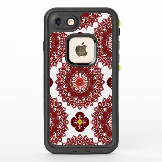 Elegant Red Mandala Geometric Pattern iPhone 8 / 7 (裏面)