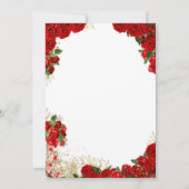 Elegant Red Quinceañera Invitation 招待状 (裏面)