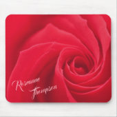 Elegant Red Rose Personalized マウスパッド (正面)
