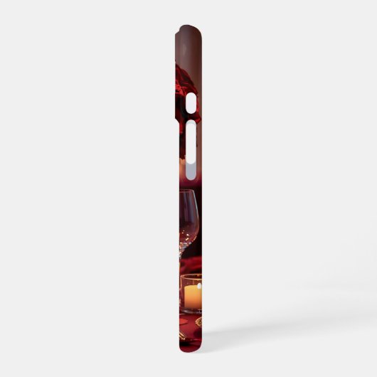 Elegant Red Rose Valentine Romantic Phone case iPhone 16ケース (左側面)