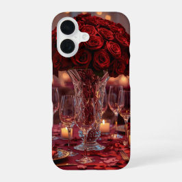 Elegant Red Rose Valentine Romantic Phone case iPhone 16ケース