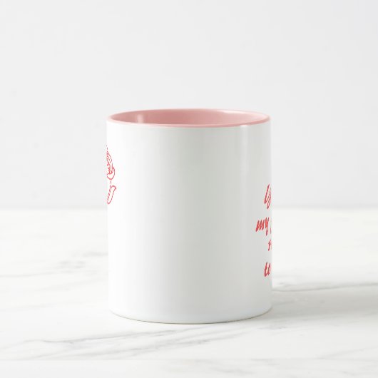 Elegant Red Rose Valentine's Day Coffee Mug マグカップ (中央)