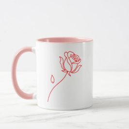 Elegant Red Rose Valentine's Day Coffee Mug マグカップ
