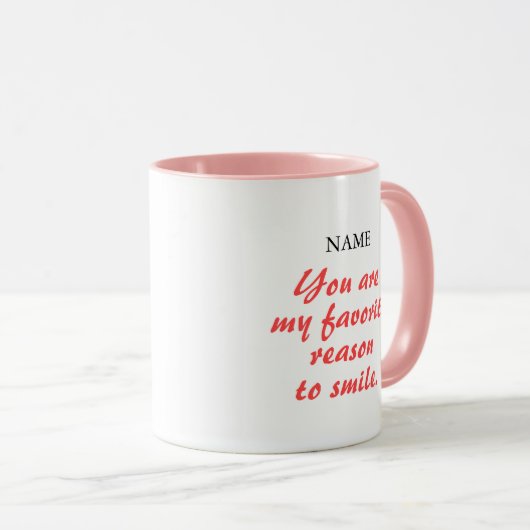 Elegant Red Rose Valentine's Day Coffee Mug マグカップ (正面右)