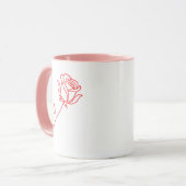 Elegant Red Rose Valentine's Day Coffee Mug マグカップ (正面左)