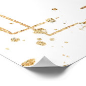 Elegant Red Roses Anniversary Welcome Sign ポスター (角)