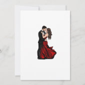 Elegant Red Roses Classic Wedding Invitation 招待状 (裏面)