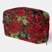Elegant Red Roses Floral Pattern Makeup Bag ドップキット (右コーナー)