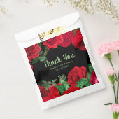 Elegant Red Roses Flowers Birthday Party フェイバーバッグ (封をした状態)