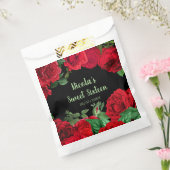 Elegant Red Roses Flowers Sweet Sixteen フェイバーバッグ (封をした状態)