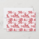 Elegant Red RSVP Card (裏面)