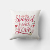 Elegant Red Script with Champagne クッション (裏面)