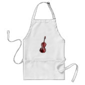 Elegant Red Violin Musical Instrument スタンダードエプロン (正面)