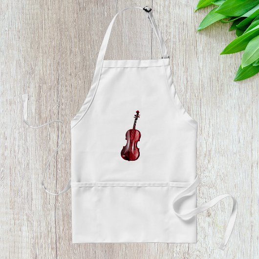 Elegant Red Violin Musical Instrument スタンダードエプロン