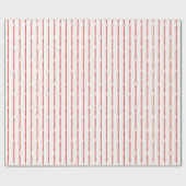 Elegant Red Watercolor Ribbon Stripes ラッピングペーパー (フラット)