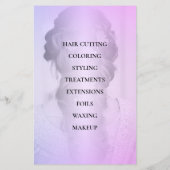 Elegant refined minimalist hair salon チラシ (裏面)