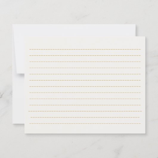 Elegant Regency Era Gold Bridal Shower (裏面)