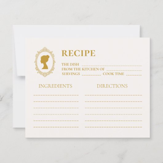 Elegant Regency Era Gold Bridal Shower (正面)