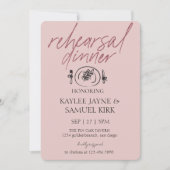 Elegant Rehearsal Dinner 招待状 (正面)